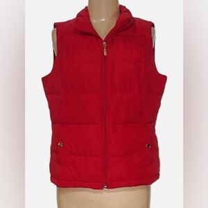 NWOT Charter Club Petite Red Packable Puffer Vest Size SP